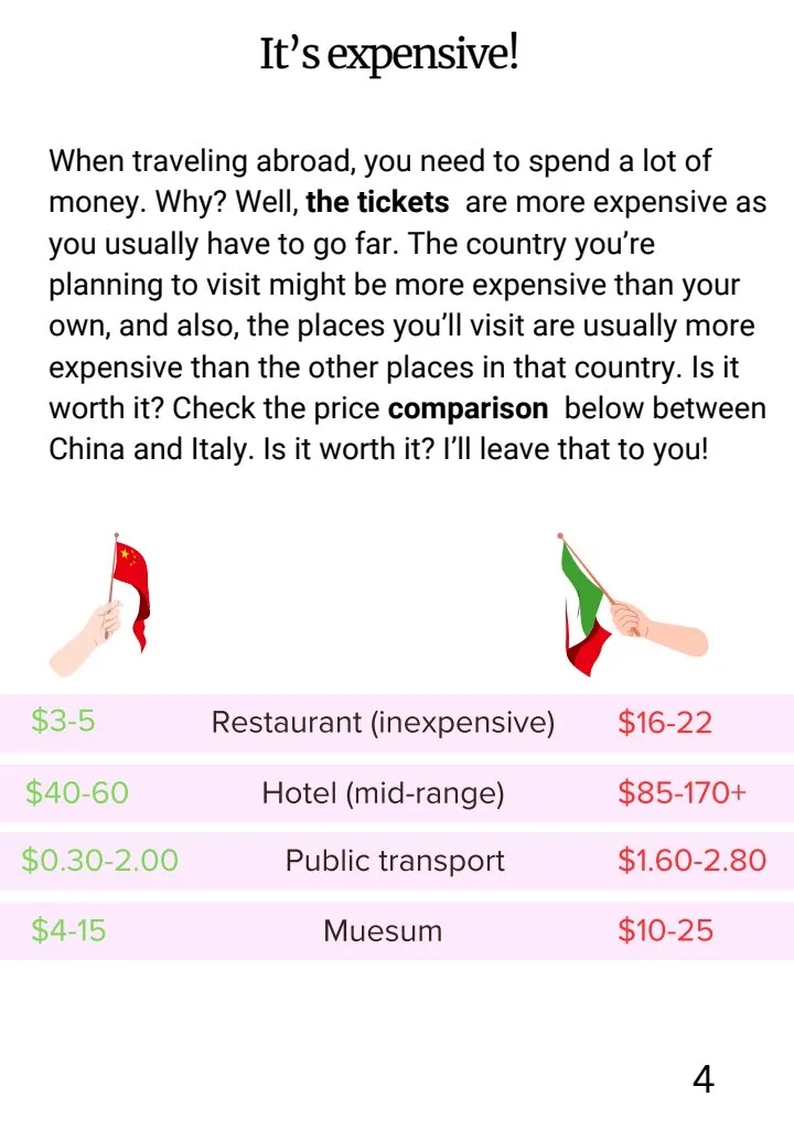 Page 4 of the Abroad booklet
