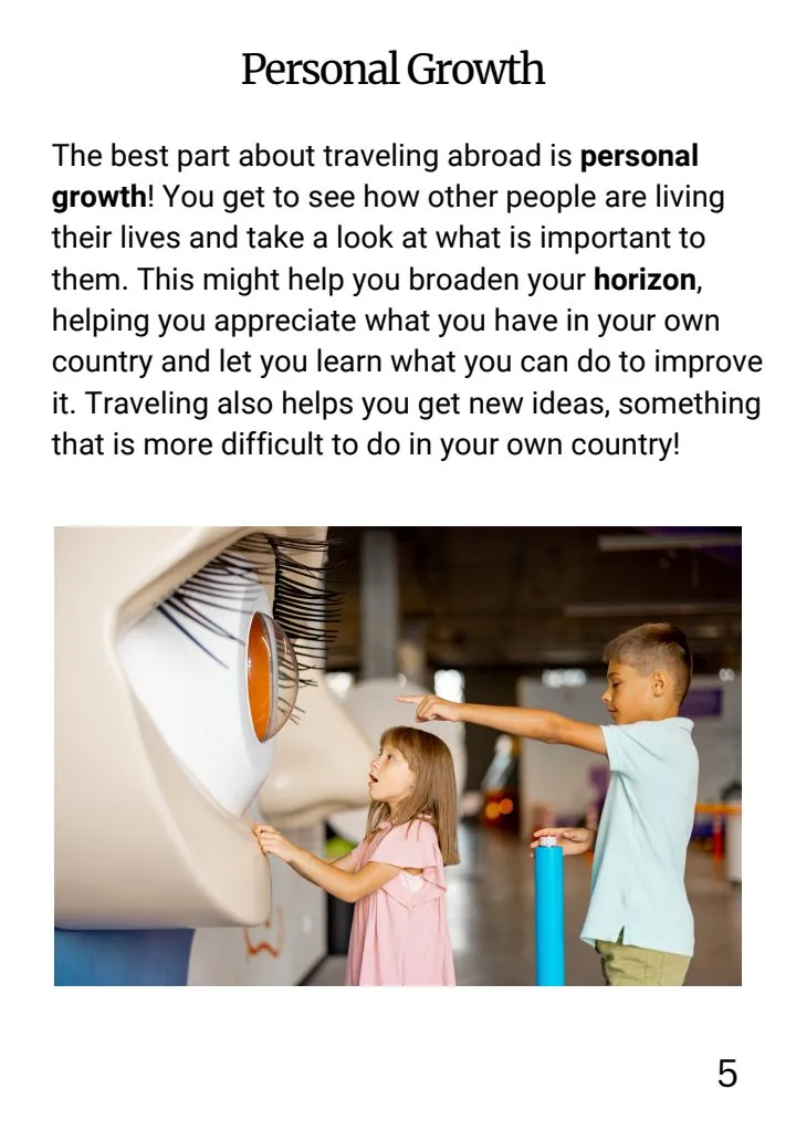 Page 5: Personal growth